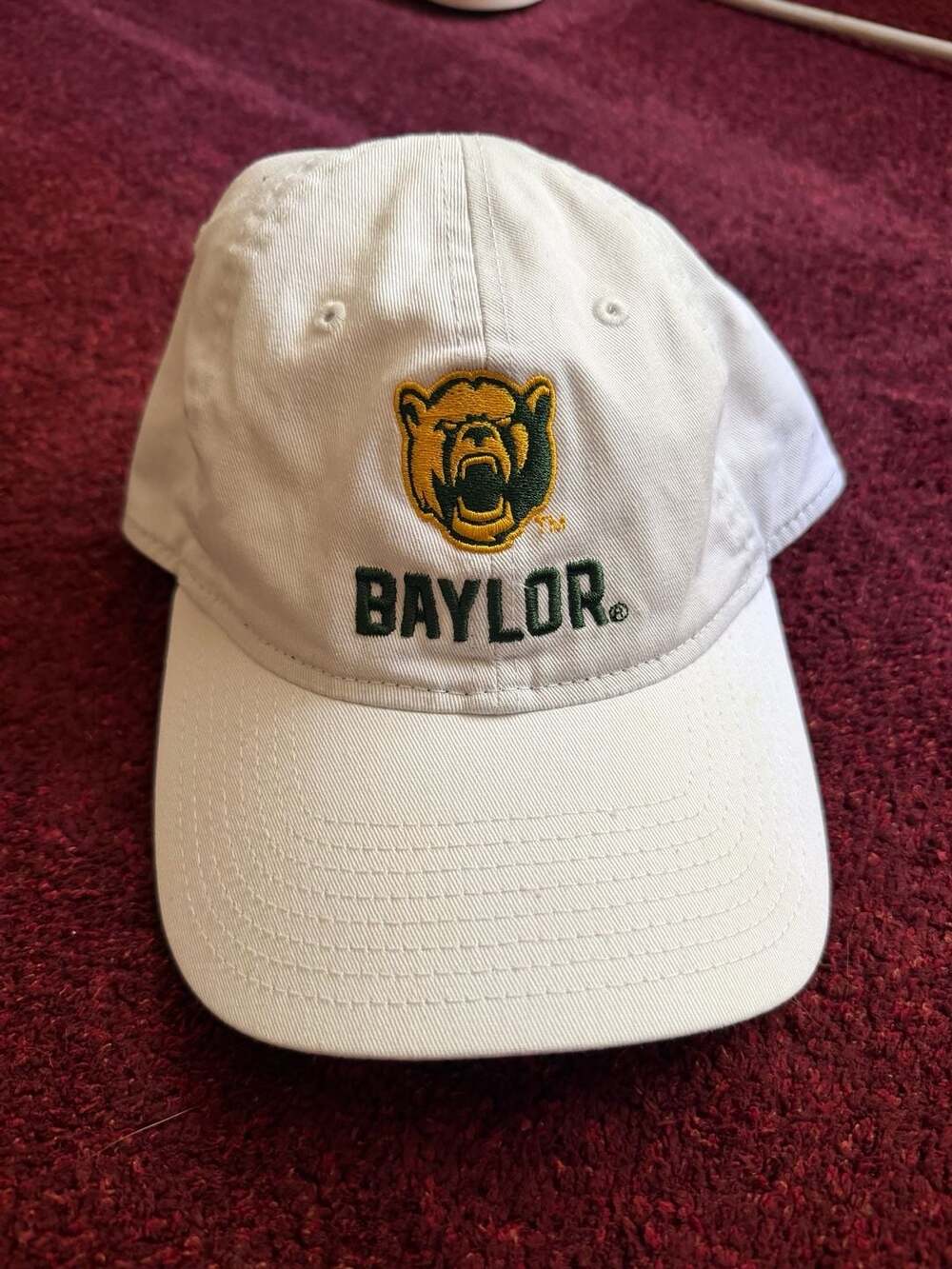 New Era Baylor University Bears 9TWENTY White Adjustable Hat